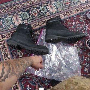 All black timberlands (size 11)